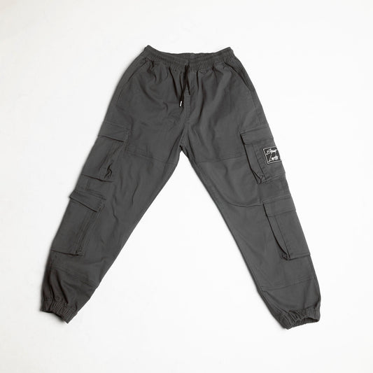 Pantalón Cargo Bota Resorte Gris Oscuro Buds