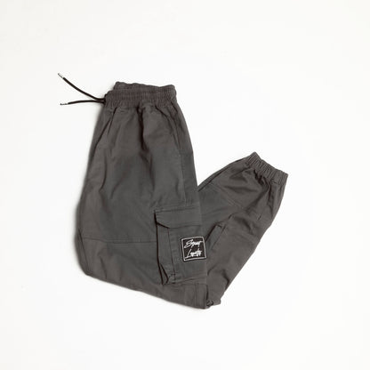 Pantalón Cargo Bota Resorte Gris Oscuro Buds