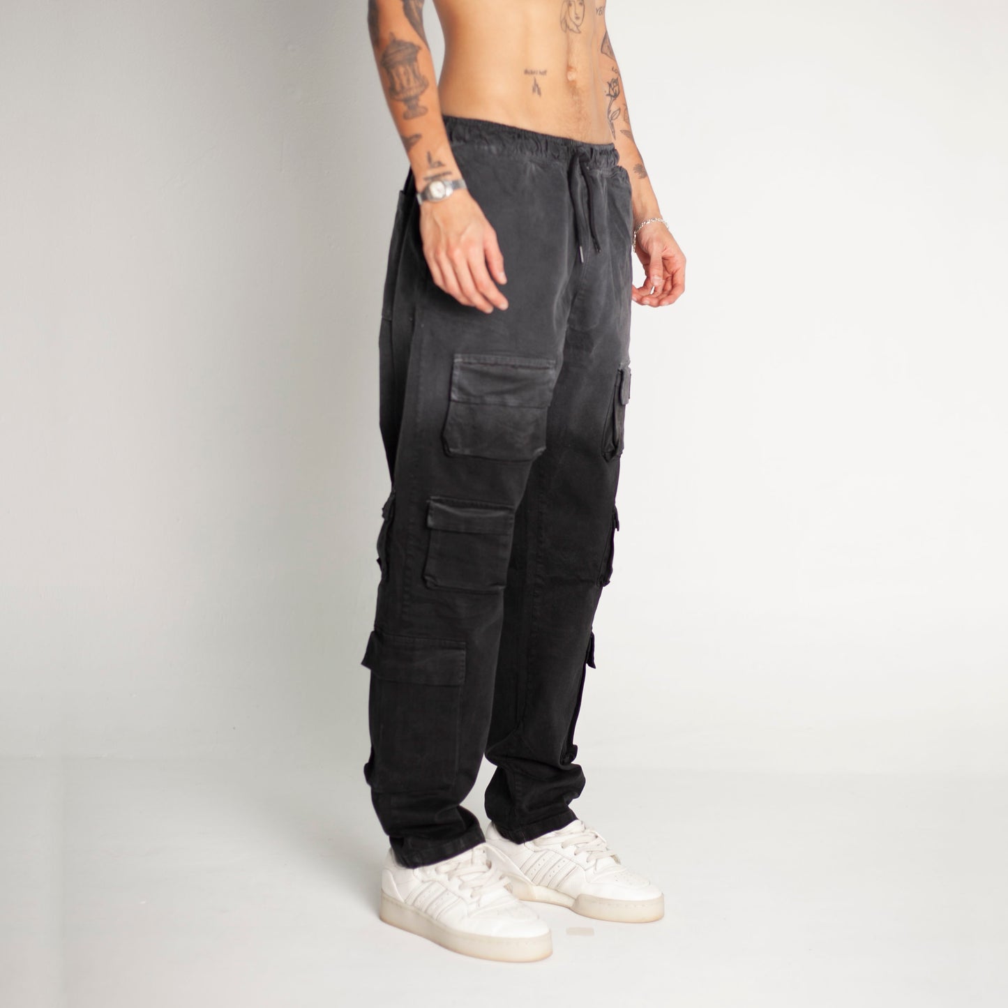 Pantalón Cargo Bota Recta Degradé Buds