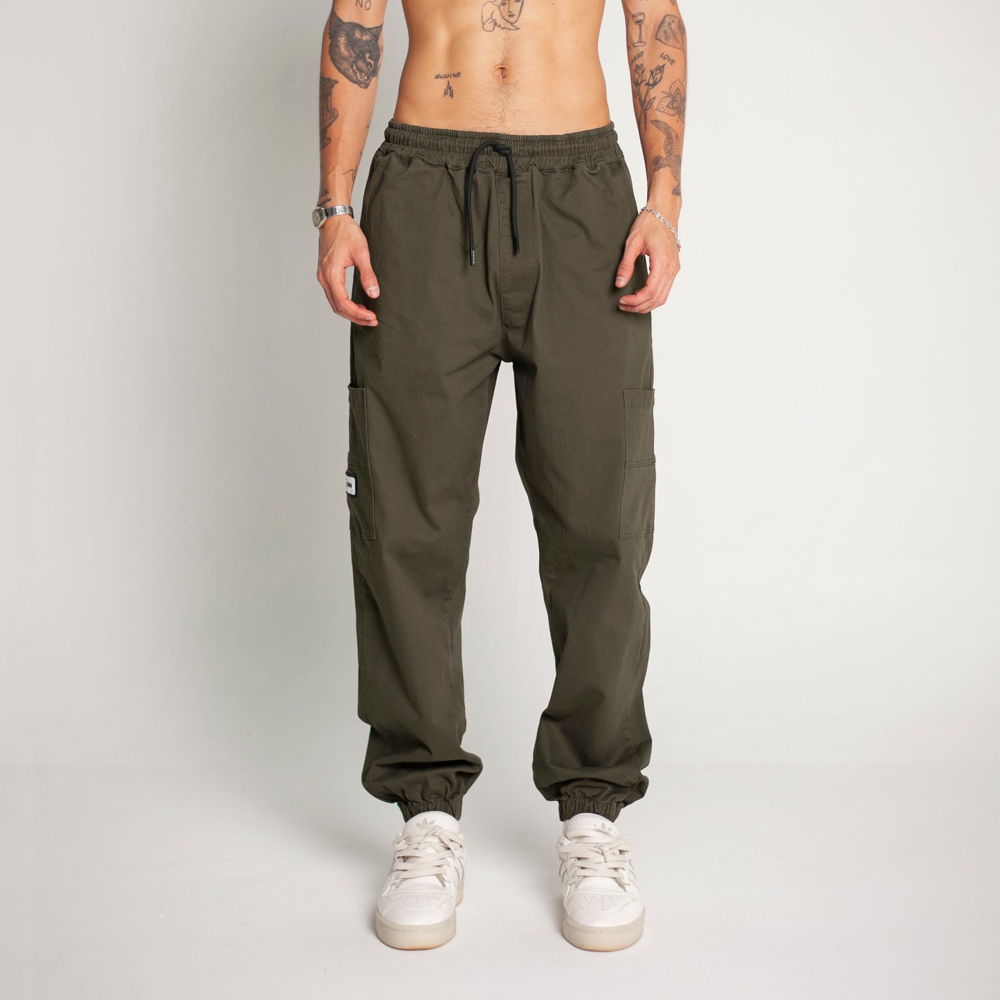 Pantalón Cargo Bota Resorte Verde Buds