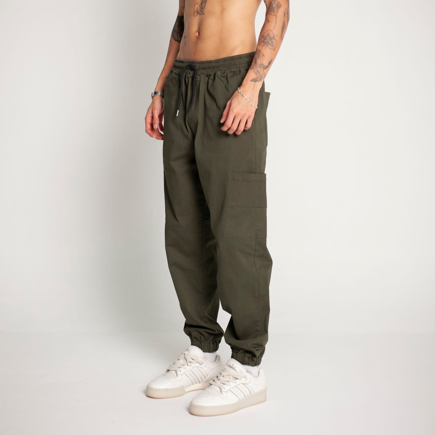 Pantalón Cargo Bota Resorte Verde Buds