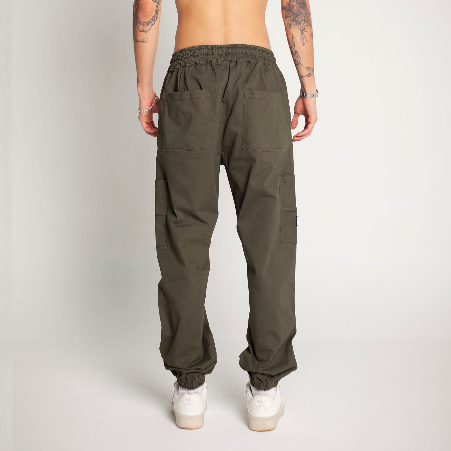 Pantalón Cargo Bota Resorte Verde Buds