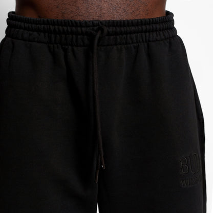 Sudadera Bota Recta Negra Tela Alto Gramaje 400G