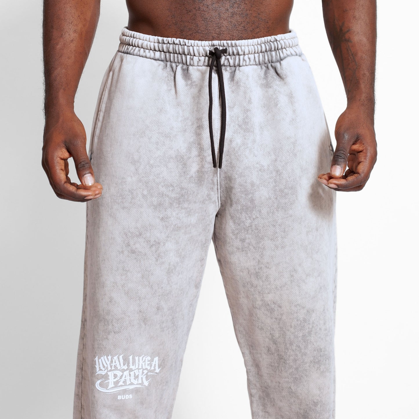 Sudadera Bota Recta Acid Wash Gris Tela Alto Gramaje 400G