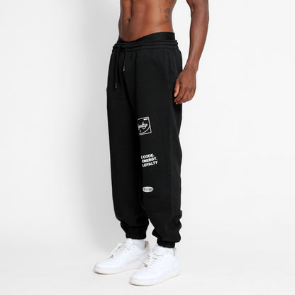 Sudadera Hombre Bota Resorte Negra Tela Alto Gramaje 400G