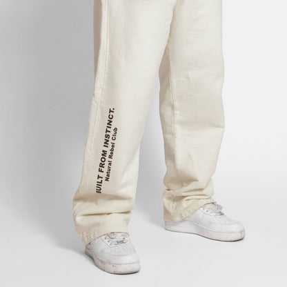 Sudadera Bota Recta Hueso Tela Alto Gramaje 400G