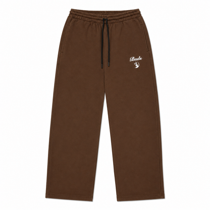 Sudadera Bota Recta Chocolate Tela Alto Gramaje 400G