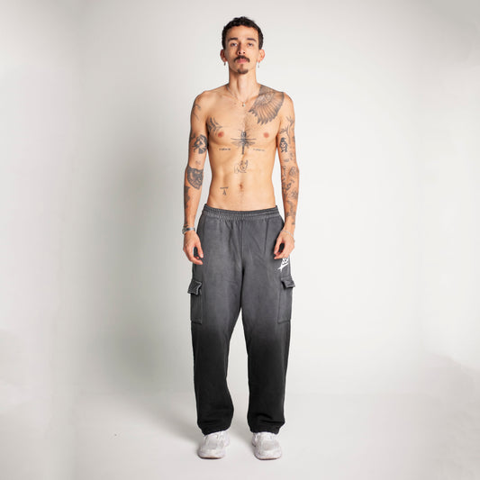 Sudadera Bota Recta Gris Degradé Tela Alto Gramaje 400G