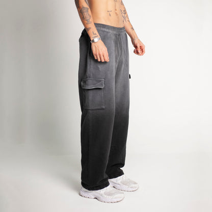 Sudadera Bota Recta Gris Degradé Tela Alto Gramaje 400G