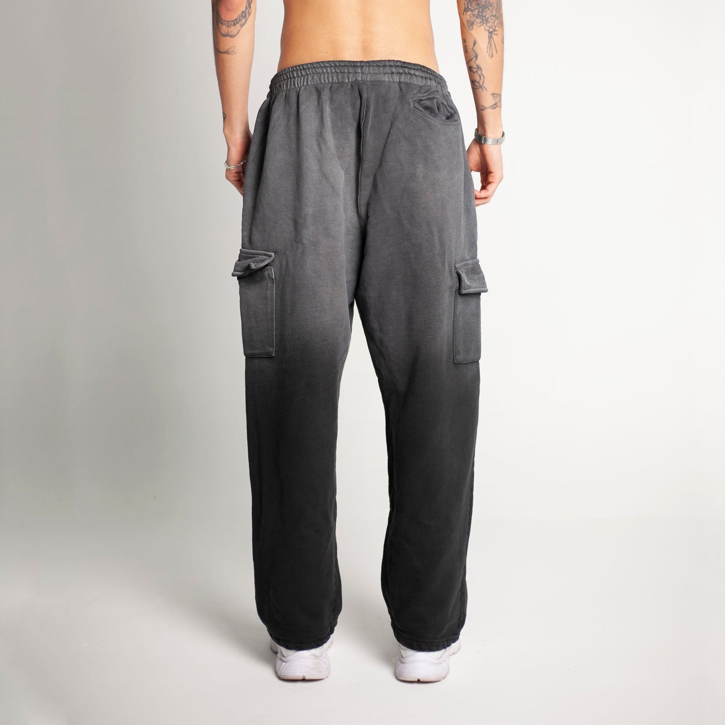 Sudadera Bota Recta Gris Degradé Tela Alto Gramaje 400G