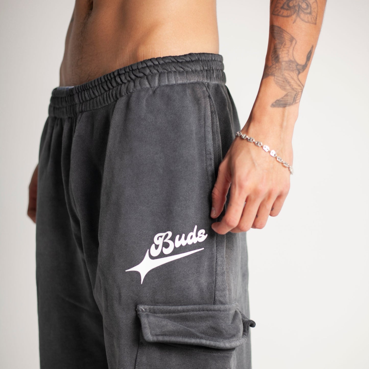 Sudadera Bota Recta Gris Degradé Tela Alto Gramaje 400G