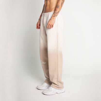 Sudadera Bota Recta Beige Degradé Tela Alto Gramaje 400G