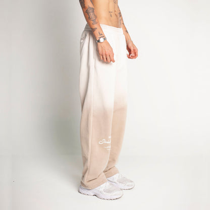 Sudadera Bota Recta Beige Degradé Tela Alto Gramaje 400G