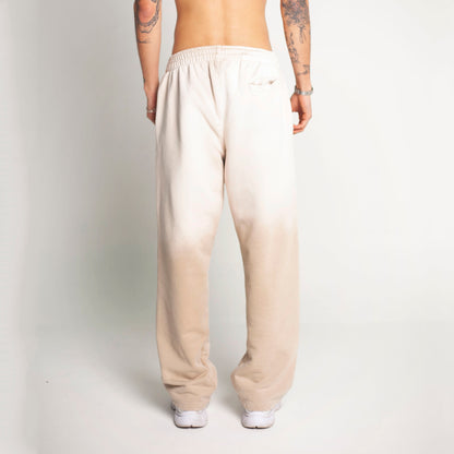 Sudadera Bota Recta Beige Degradé Tela Alto Gramaje 400G