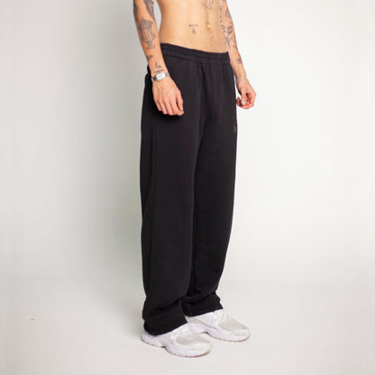 Sudadera Bota Recta Negra Tela Alto Gramaje 400G