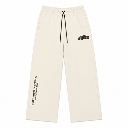 Sudadera Bota Recta Hueso Tela Alto Gramaje 400G