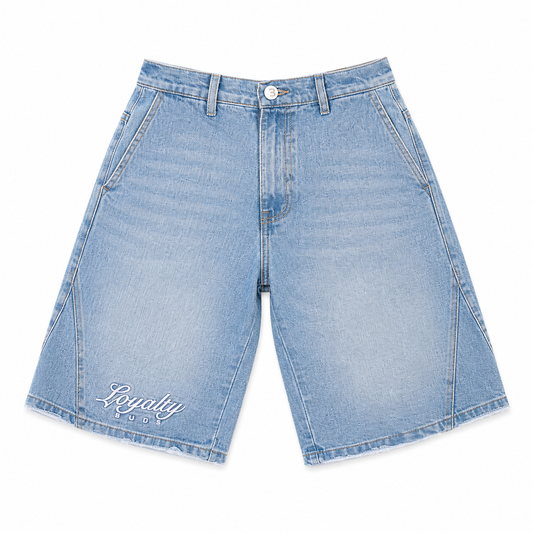 Bermuda Denim Baggy Hombre Azul Buds