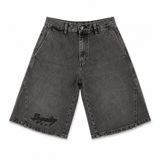 Bermuda Denim Baggy Hombre Gris Buds