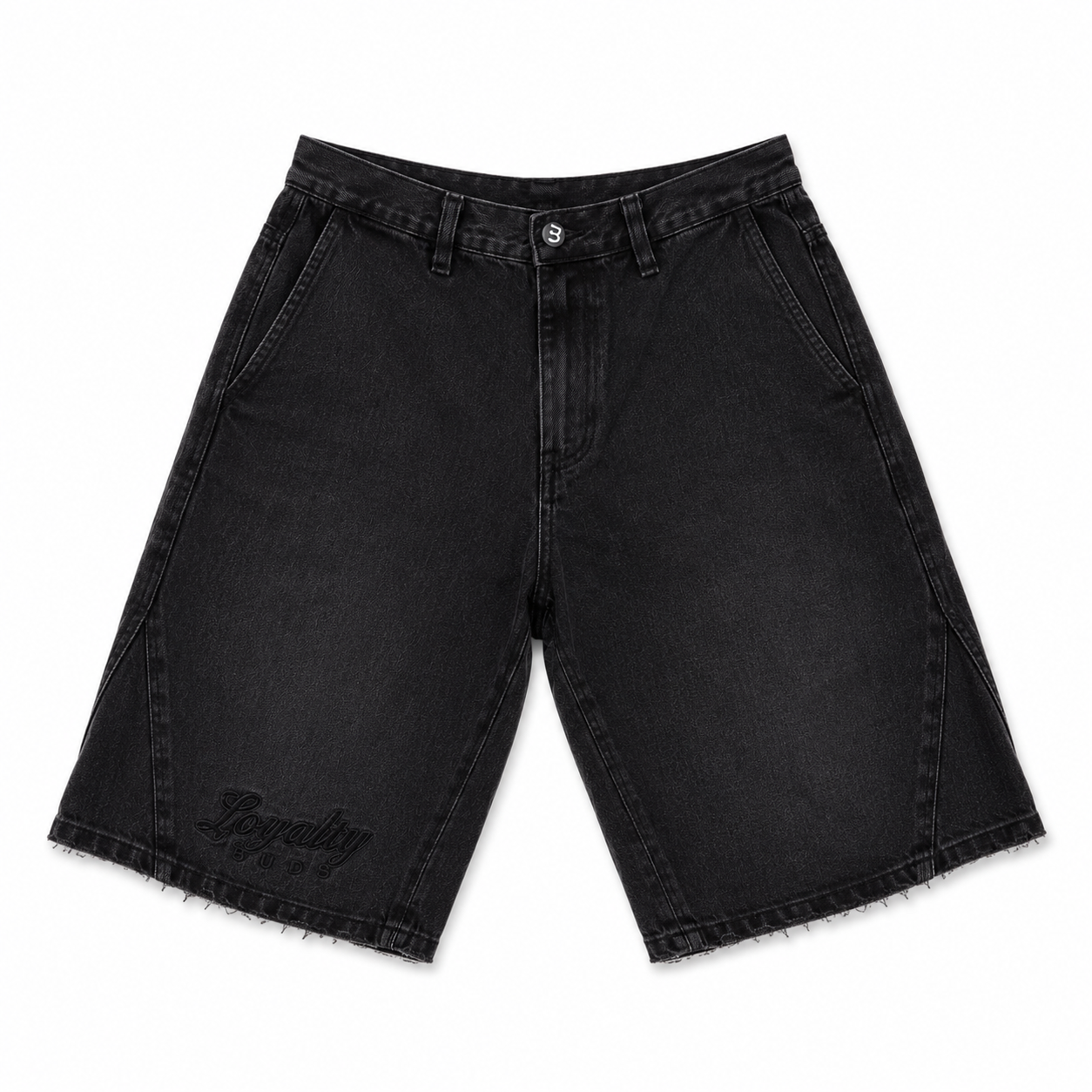 Bermuda Denim Baggy Hombre Negra Buds