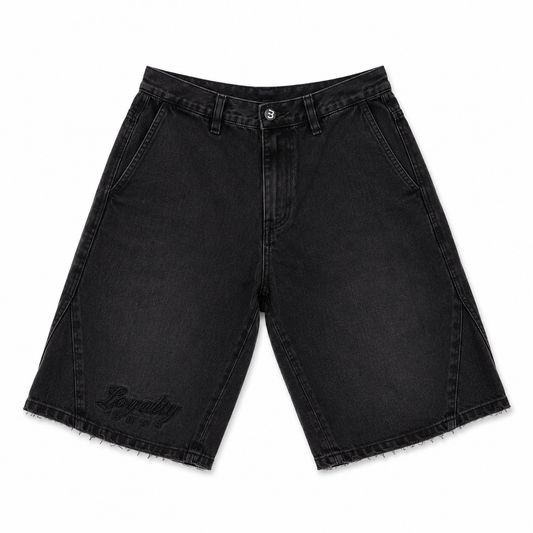 Bermuda Denim Baggy Hombre Negra Buds