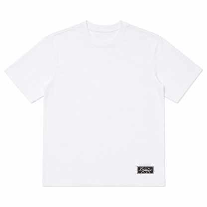 Camiseta Regular Hombre Blanca Sello Buds