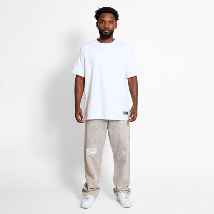 Camiseta Regular Hombre Blanca Sello Buds