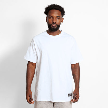 Camiseta Regular Hombre Blanca Sello Buds