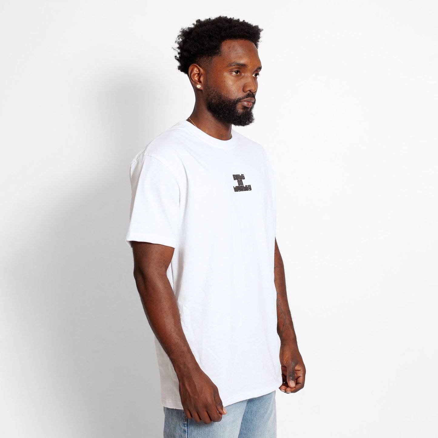 Camiseta Regular Hombre Blanco Buds