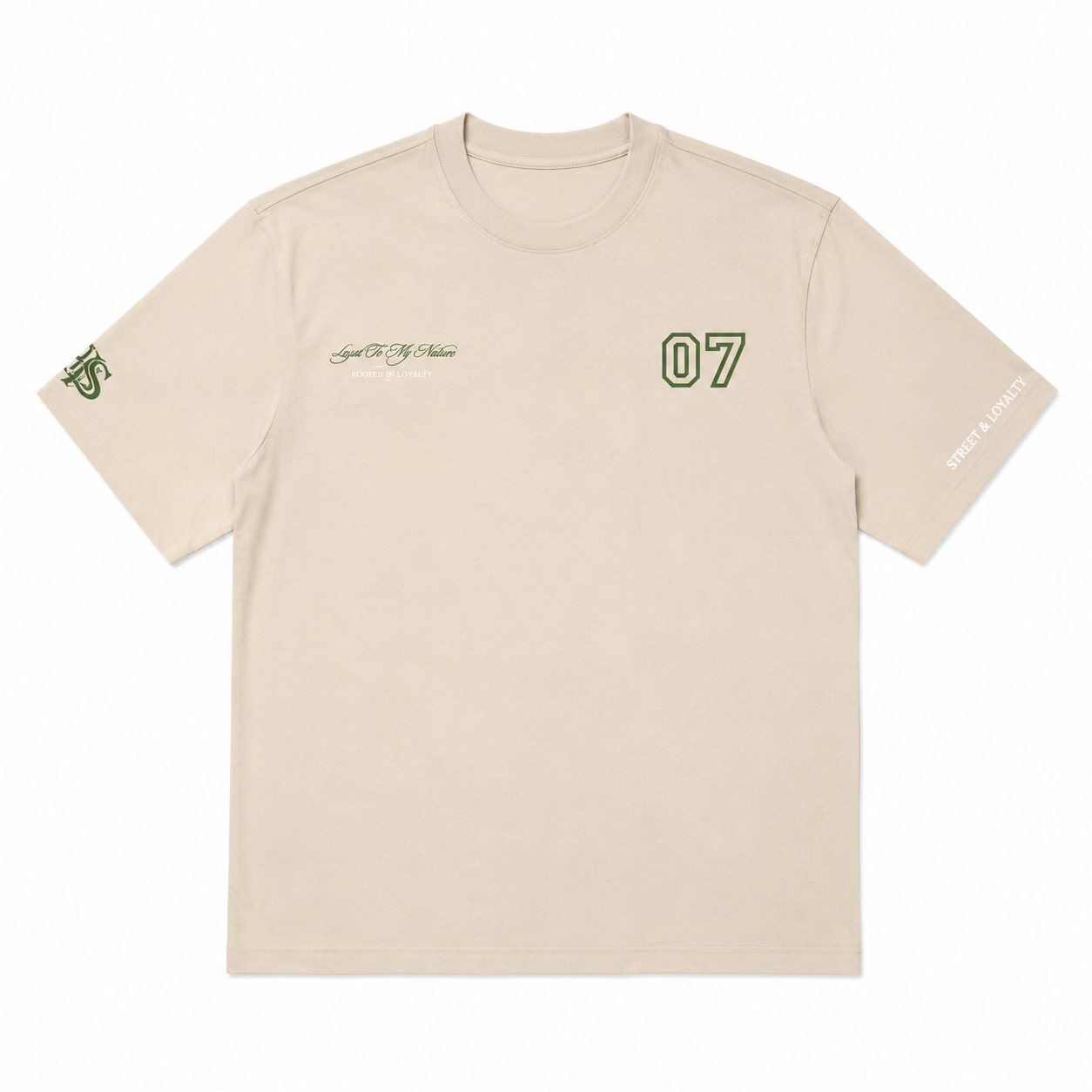 Camiseta Regular Hombre Beige Buds