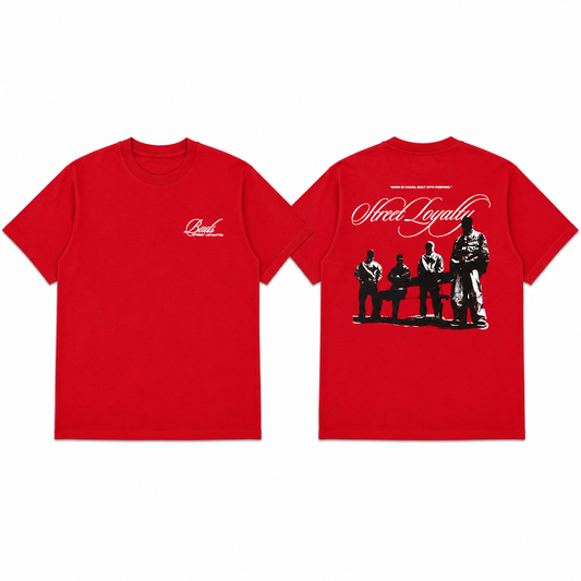 Camiseta Regular Hombre Roja Buds