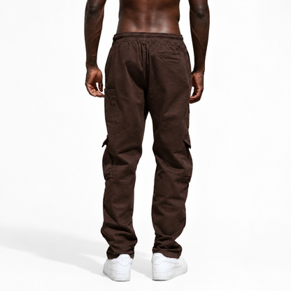 Pantalón Cargo Bota Recta Chocolate Buds