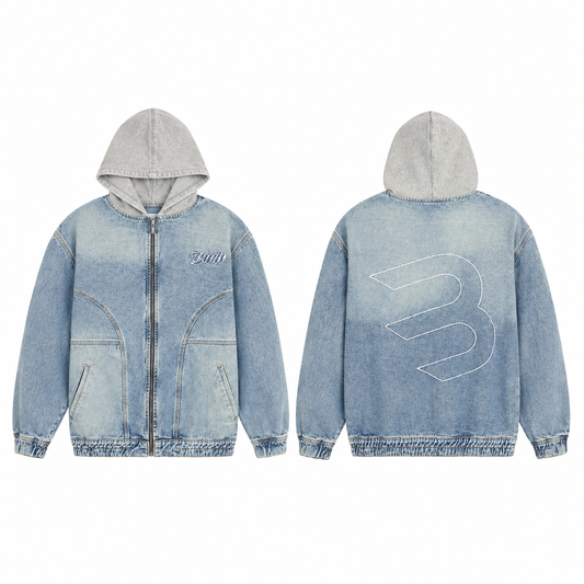 Chaqueta Denim Boy Fit Hombre Azul Buds