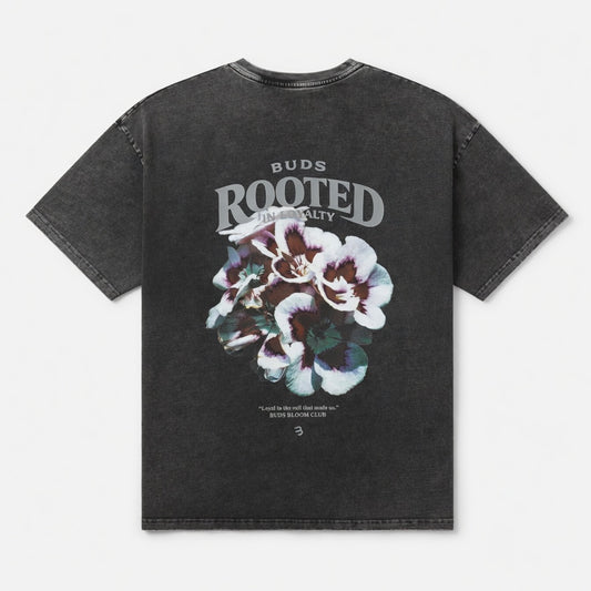 Camiseta Oversize Hombre Negra Acid Wash Alto Gramaje 250G