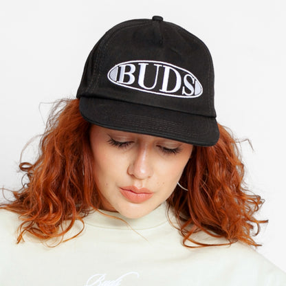 Gorra Golfer Negra Buds